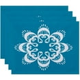 thumbnail image 1 of Simply Daisy 18" x 14" Ikat Mandala Geometric Print Placemat, 1 of 1
