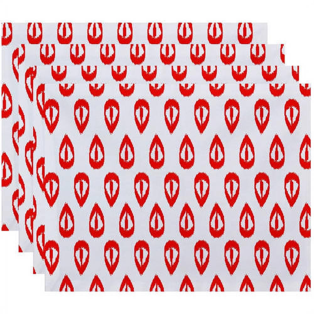 Simply Daisy 18" x 14" Ikat Tears Geometric Print Placemat