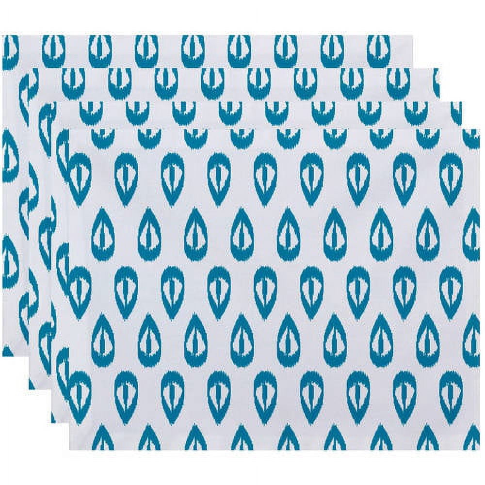 Simply Daisy 18" x 14" Ikat Tears Geometric Print Placemat