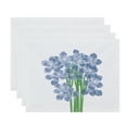 thumbnail image 1 of Simply Daisy, 18 x 14 Inch, Florpalida, Floral Print Placemat (Set of 4), Blue, 1 of 2