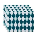 thumbnail image 1 of Simply Daisy, 18 x 14 Inch Harlequin Geometric Print Placemat (set of 4), Blue, 1 of 2