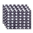 thumbnail image 1 of Simply Daisy, 18 x 14 Inch Rattan Geometric Geometric Print Placemat (set of 4), Purple, 1 of 2