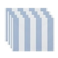 thumbnail image 1 of Simply Daisy, 18 x 14 Inch, Rugby Stripe, Stripe Print Placemat (Set of 4), Blue, 1 of 2