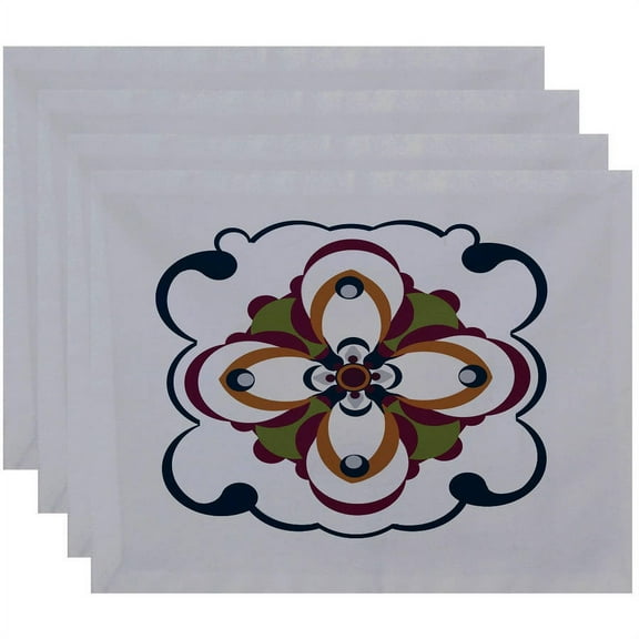 Simply Daisy 18" x 14" Kaleidoscope Geometric Print Placemat