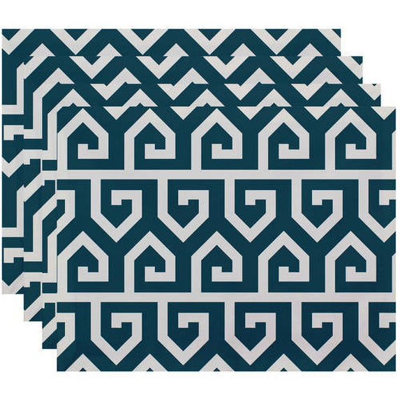 Simply Daisy 18" x 14" Keyed Up Geometric Print Placemat