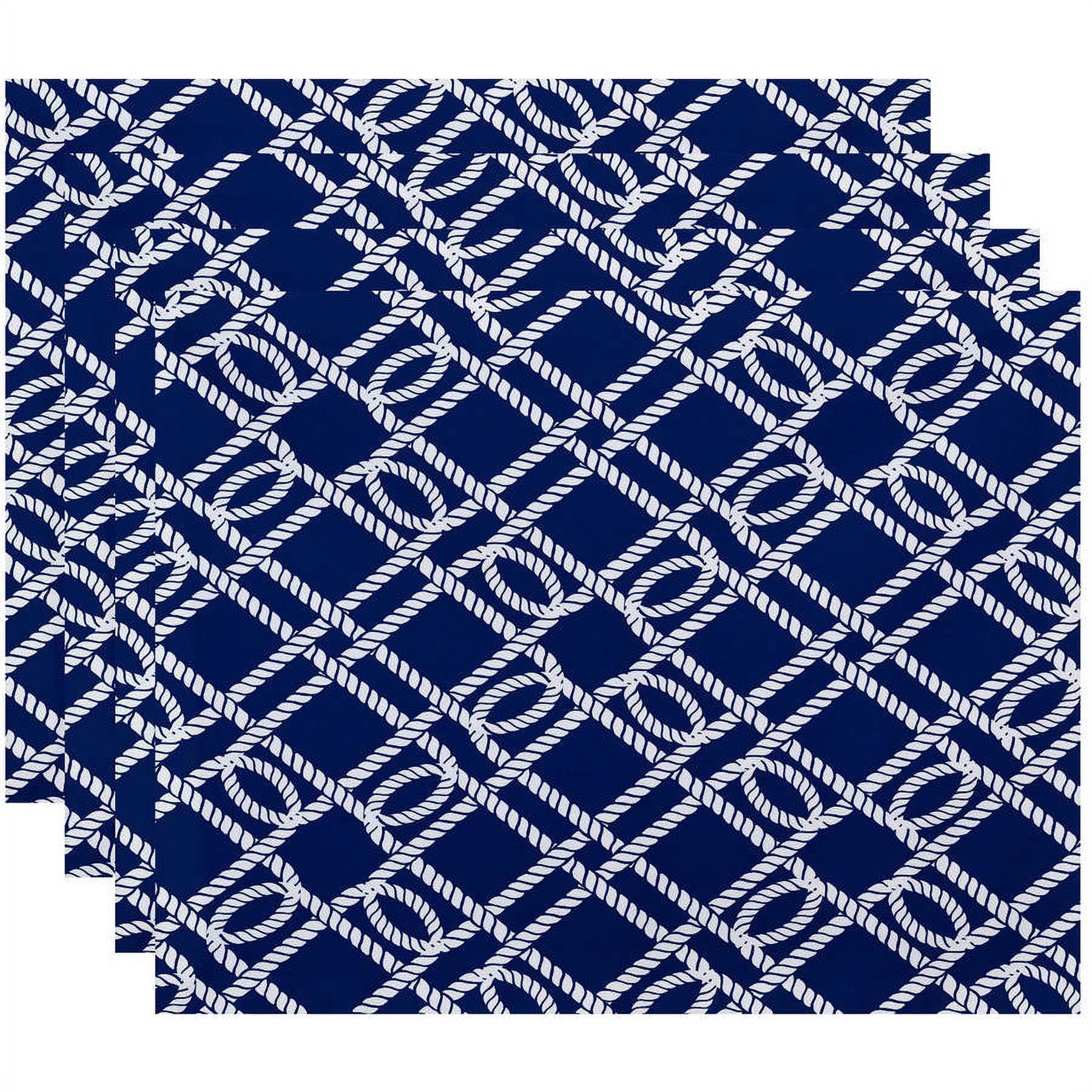 Simply Daisy 18" x 14" Know the Ropes Geometric Print Placemat