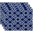 thumbnail image 1 of Simply Daisy 18" x 14" Know the Ropes Geometric Print Placemat, 1 of 1