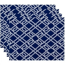 Simply Daisy 18" x 14" Know the Ropes Geometric Print Placemat