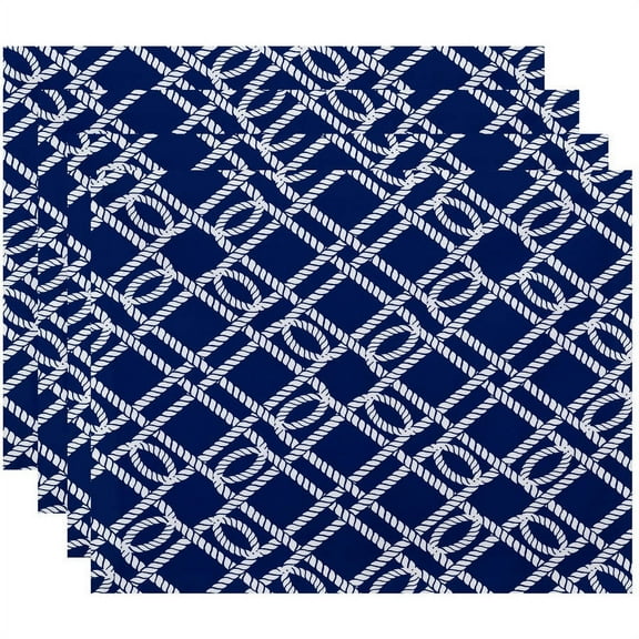 Simply Daisy 18" x 14" Know the Ropes Geometric Print Placemat