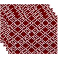 thumbnail image 1 of Simply Daisy 18" x 14" Know the Ropes Geometric Print Placemats, Set of 4, 1 of 1