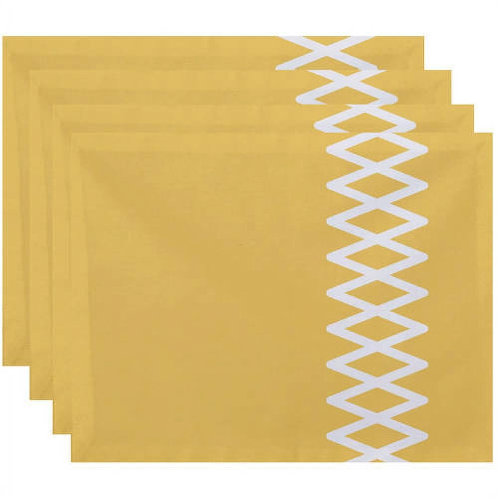 Simply Daisy 18" x 14" Lace Up Geometric Print Placemat
