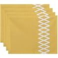 thumbnail image 1 of Simply Daisy 18" x 14" Lace Up Geometric Print Placemat, 1 of 1
