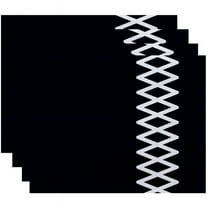 Simply Daisy 18" x 14" Lace Up Geometric Print Placemats, Set of 4