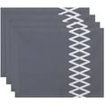 thumbnail image 1 of Simply Daisy 18" x 14" Lace Up Geometric Print Placemats, Set of 4, 1 of 1