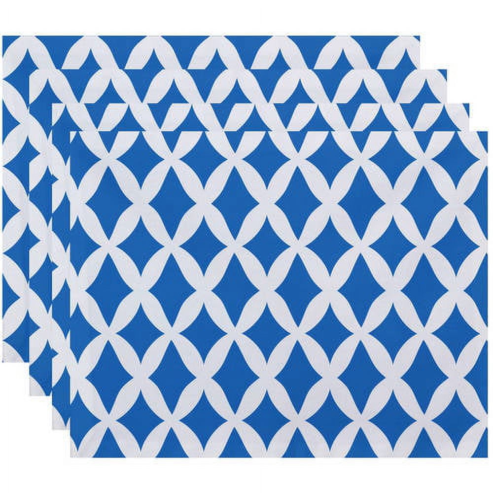 Simply Daisy 18" x 14" Lattice Kravitz Geometric Print Placemat