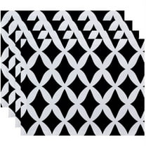 Simply Daisy 18" x 14" Lattice Kravitz Geometric Print Placemat
