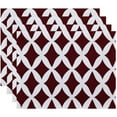 thumbnail image 1 of Simply Daisy 18" x 14" Lattice Kravitz Geometric Print Placemats, Set of 4, 1 of 1