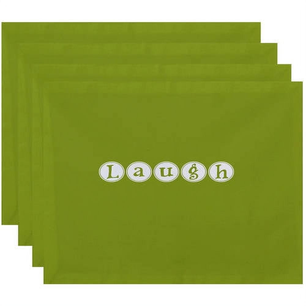 Simply Daisy 18" x 14" Laugh Word Print Placemat