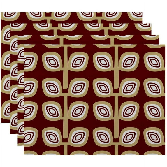 Simply Daisy 18" x 14" Leaf Tree Geometric Print Placemat