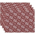 thumbnail image 1 of Simply Daisy 18" x 14" Leeward Key Geometric Print Placemats, Set of 4, 1 of 1