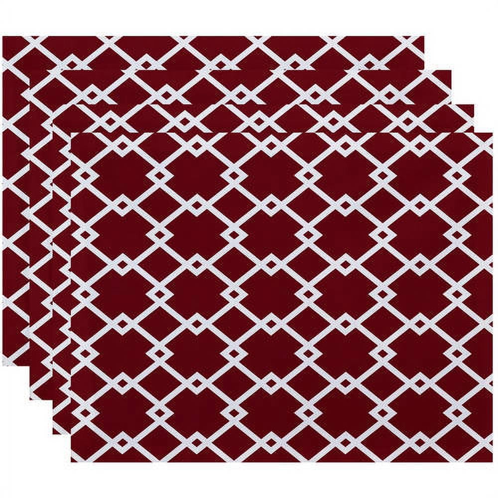 Simply Daisy 18" x 14" Link Lock Geometric Print Placemat