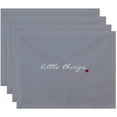 thumbnail image 1 of Simply Daisy 18" x 14" Little Things Word Print Placemats, Set of 4, 1 of 1