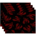thumbnail image 1 of Simply Daisy 18" x 14" Lobster Fest Animal Print Placemats, Set of 4, 1 of 1