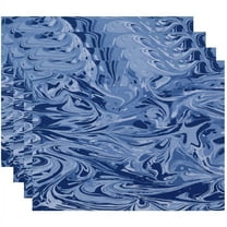 Simply Daisy 18" x 14" MÃ©lange Geometric Print Placemats, Set of 4