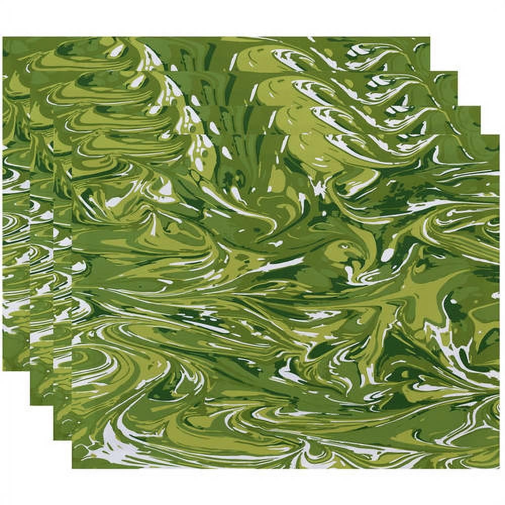Simply Daisy 18" x 14" MÃ©lange Geometric Print Placemats, Set of 4