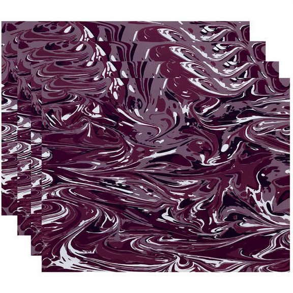 Simply Daisy 18" x 14" MÃ©lange Geometric Print Placemats, Set of 4