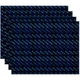 thumbnail image 1 of Simply Daisy 18" x 14" Mad for Plaid Geometric Print Placemat, 1 of 4