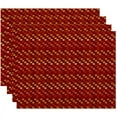 thumbnail image 1 of Simply Daisy 18" x 14" Mad for Plaid Geometric Print Placemat, 1 of 4