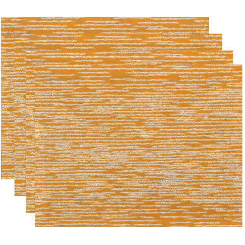 Simply Daisy 18" x 14" Marled Knit Geometric Print Placemats, Set of 4