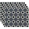 thumbnail image 1 of Simply Daisy 18" x 14" Medina Geometric Print Placemats, Set of 4, 1 of 1