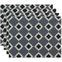 Simply Daisy 18" x 14" Medina Geometric Print Placemats, Set of 4