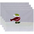 thumbnail image 1 of Simply Daisy 18" x 14" Merry Christmas Bird Animal Print Placemat, 1 of 2
