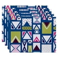 thumbnail image 1 of Simply Daisy 18" x 14" Merry Susan Geometric Print Placemats, Set of 4, 1 of 2
