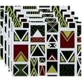 thumbnail image 1 of Simply Daisy 18" x 14" Merry Susan Geometric Print Placemats, Set of 4, 1 of 2
