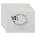 thumbnail image 1 of Simply Daisy 18" x 14" Merry Wishes Word Print Placemat, 1 of 2