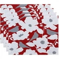 thumbnail image 1 of Simply Daisy 18" x 14" Modfloral Floral Print Placemats, Set of 4, 1 of 1