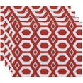 thumbnail image 1 of Simply Daisy 18" x 14" More Hugs and Kisses Geometric Print Placemats, Set of 4, 1 of 1