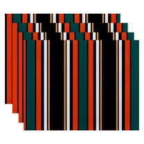 Simply Daisy 18" x 14" Multi-Stripe Stripe Print Placemat, Set of 4