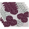 thumbnail image 1 of Simply Daisy 18" x 14" Mums the Word Floral Print Placemats, Set of 4, 1 of 1