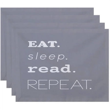 Simply Daisy 18" x 14" My Mantra Word Print Placemat