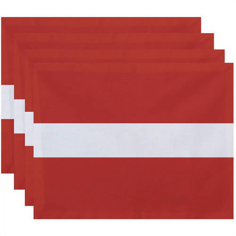 Simply Daisy 18" x 14" Narrow the Gap Stripe Print Placemat
