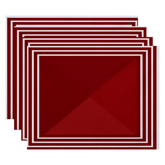 Simply Daisy 18" x 14" Nautical Angles Geometric Print Placemat, Set of 4