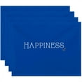 thumbnail image 1 of Simply Daisy 18" x 14" Nautical Happiness Word Print Placemats, Set of 4, 1 of 1