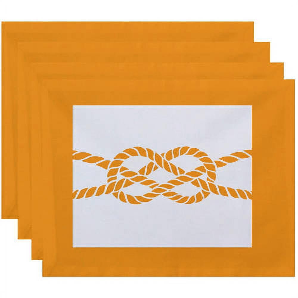 Simply Daisy 18" x 14" Nautical Knot Geometric Print Placemat