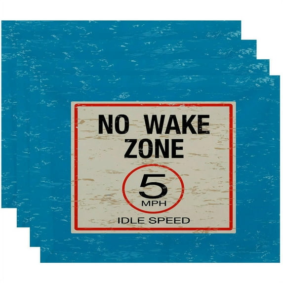 Simply Daisy 18" x 14" No Wake Word Print Placemat