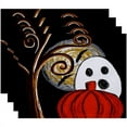 thumbnail image 1 of Simply Daisy 18" x 14" Ooky Spooky Geometric Print Placemats, Set of 4, 1 of 3